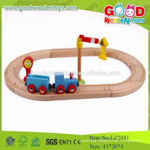 2015 Educational Toys Blue Wooden Mini Train Set For Kids